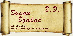 Dušan Đalac vizit kartica